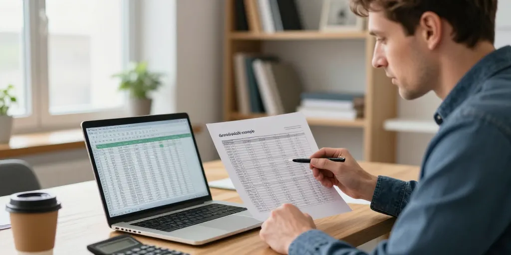 faire un bilan comptable exemple
